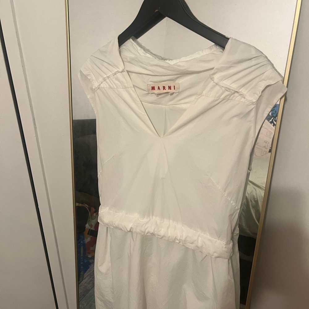 White MARNI Sleeveless Dress - Picture 2 of 9